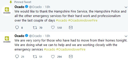 Ocado tweet