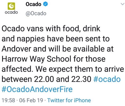 Ocado tweet
